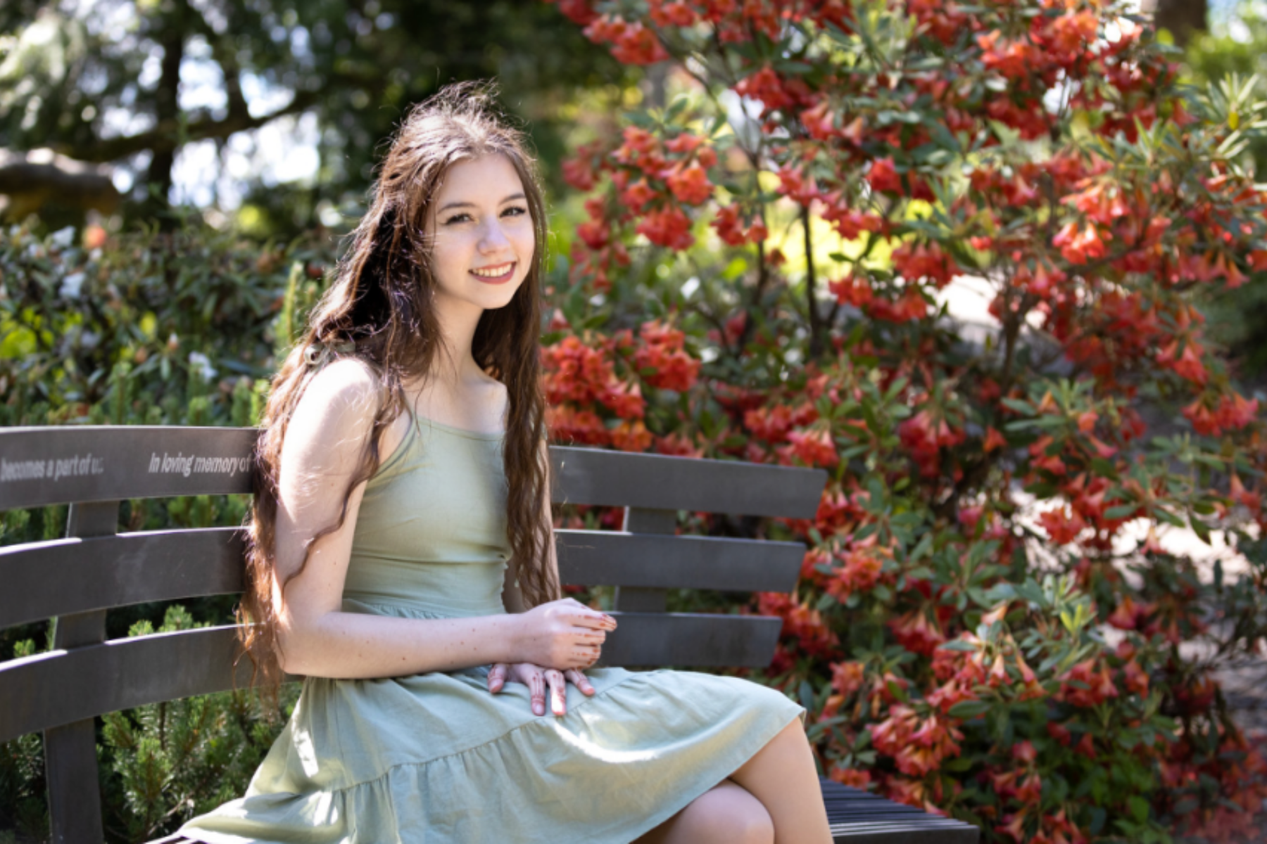 woman smiling in the outdoors