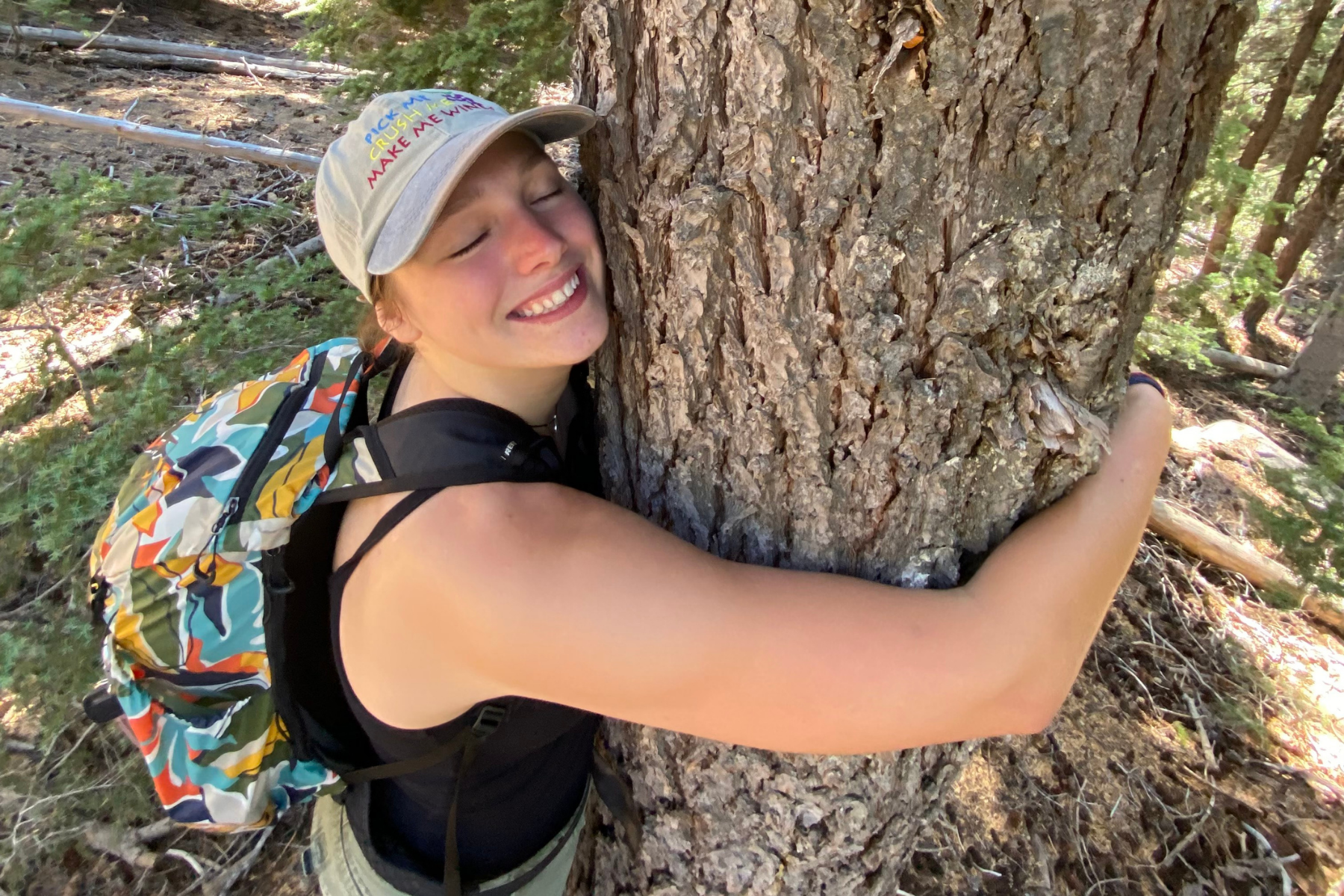 woman smiling in the outdoors