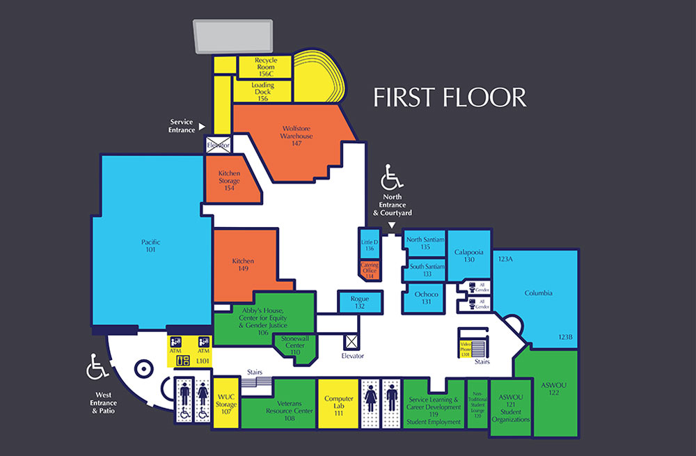 Werner University Center First Floor Map