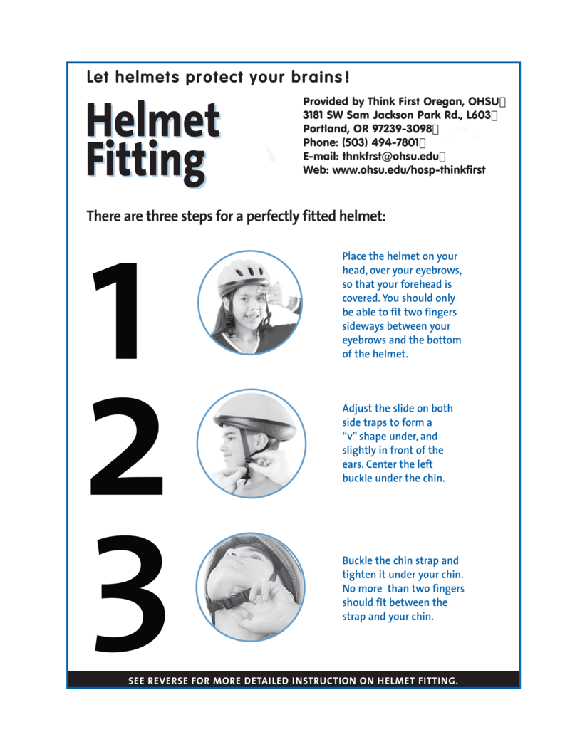 Helmet Fitting Handout (English)