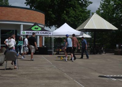 tents outside the WUC