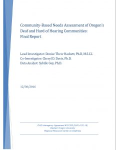 Community-based Needs Assessment Cover