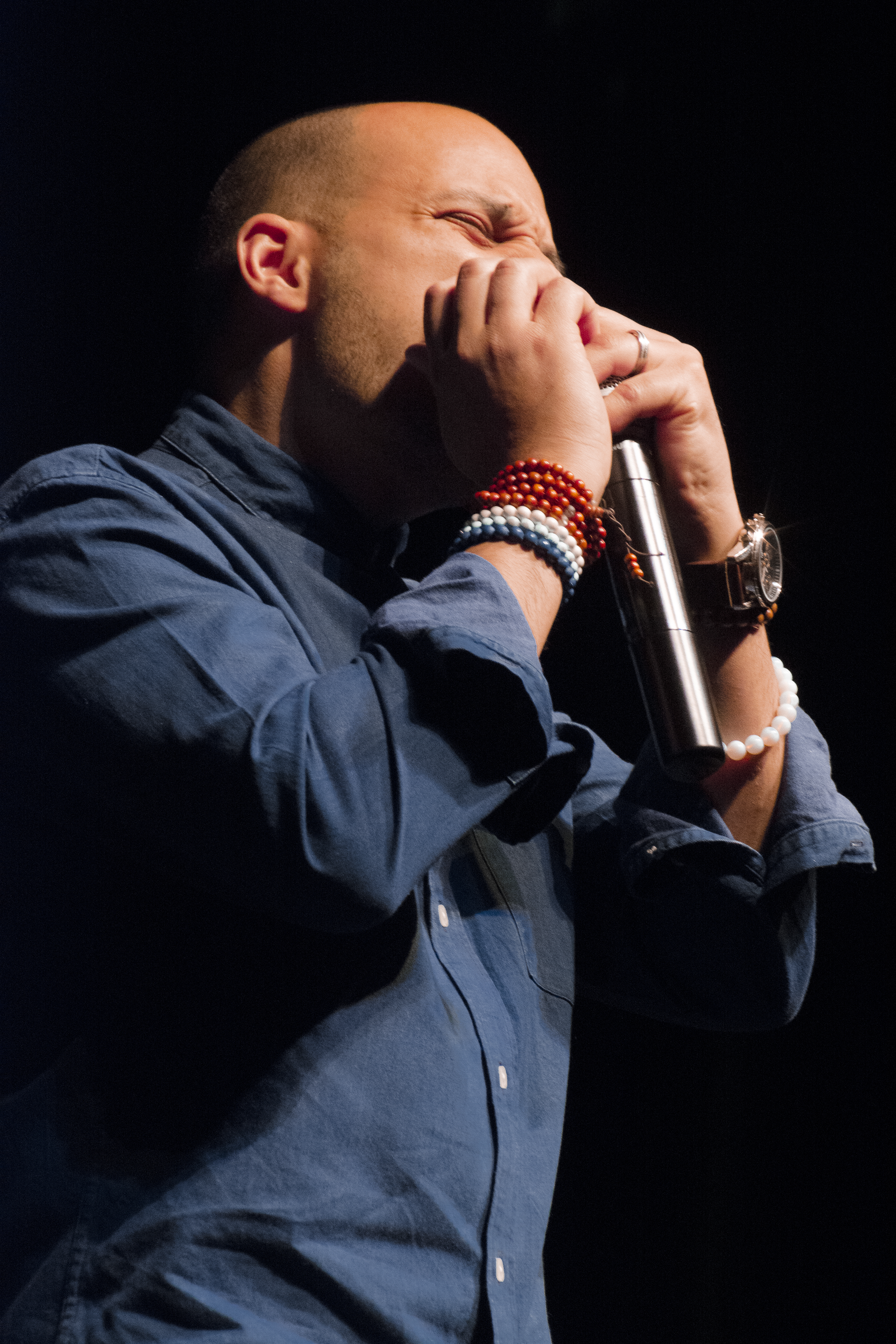 Harmonica player steals spotlight in jazz performance