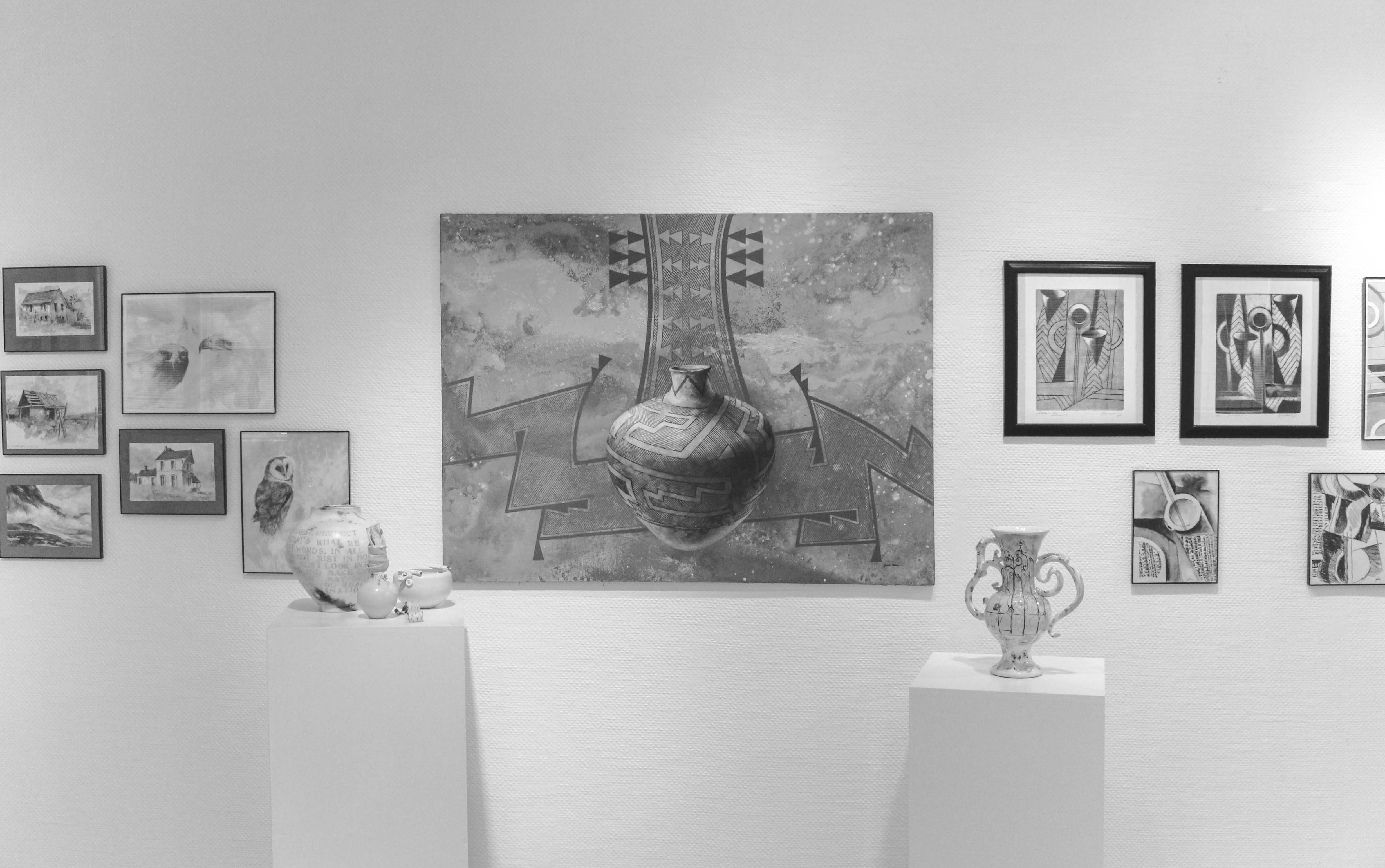 Local artists Harold and Sue Mason exhibit their work in Campbell Hall