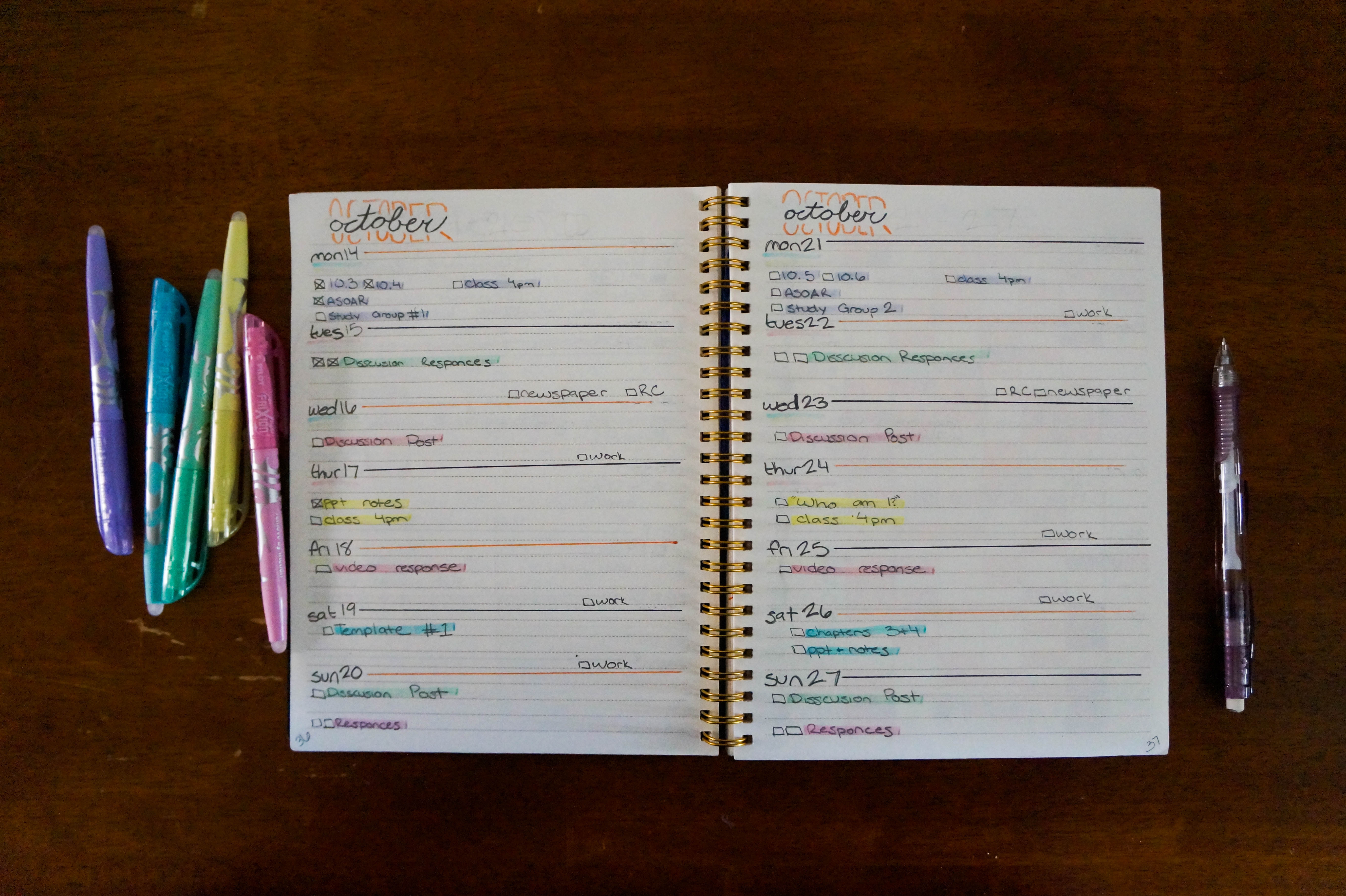 Plan the day away with a planner