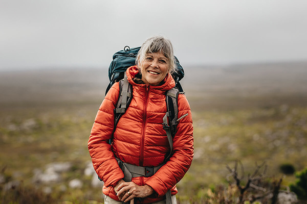 woman smiling in the outdoors