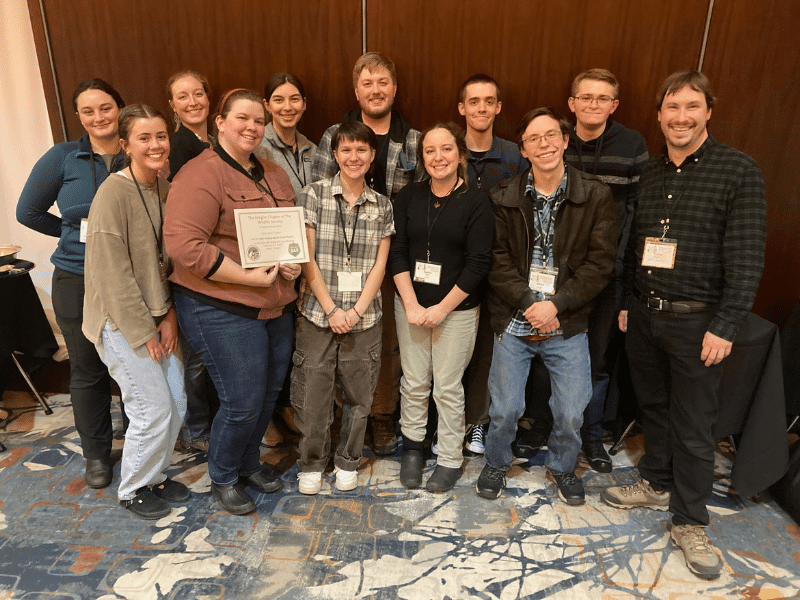 Western Oregon University students take center stage at wildlife research conference